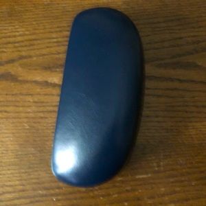 Hard Blue Eyeglass Case Plush Inside